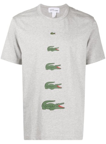 Comme Des Garçons Shirt X Lacoste Multi Croc T -Shirt