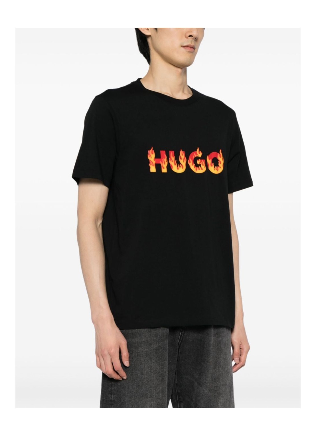 hugo t-shirt man danda 50504542 001 Talla S Color negro