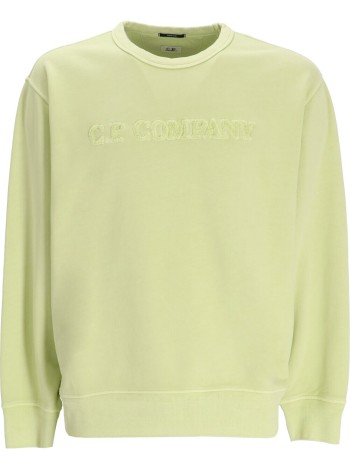 Cotton Diagonal Fleece Logo Sweatshirt