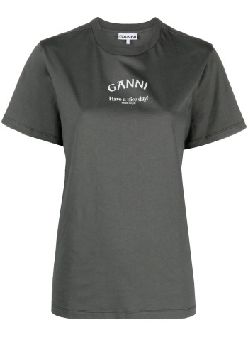 Basic Jersey Ganni Relaxed T -Shirt