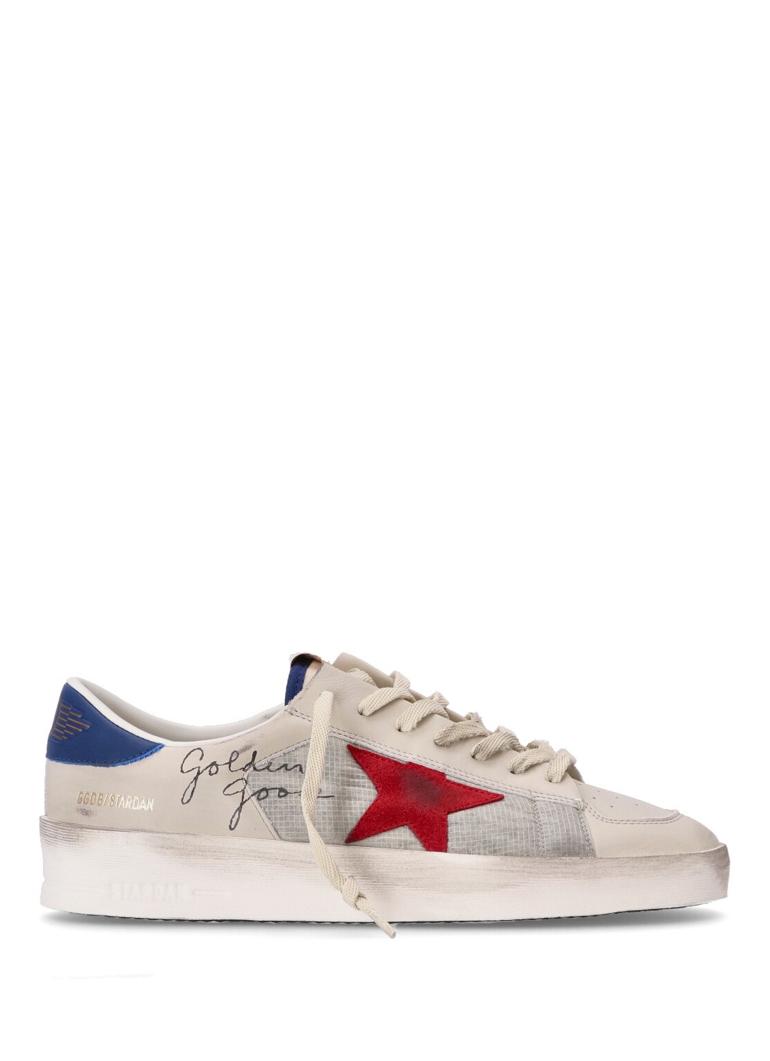 STARDAN NYLON AND LEATHER UPPER SUEDE STAR LEATHER HEEL