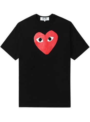 T -Shirt Logo Print Red Heart