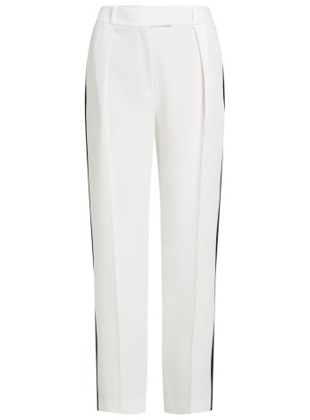 contrast panel tailored pants