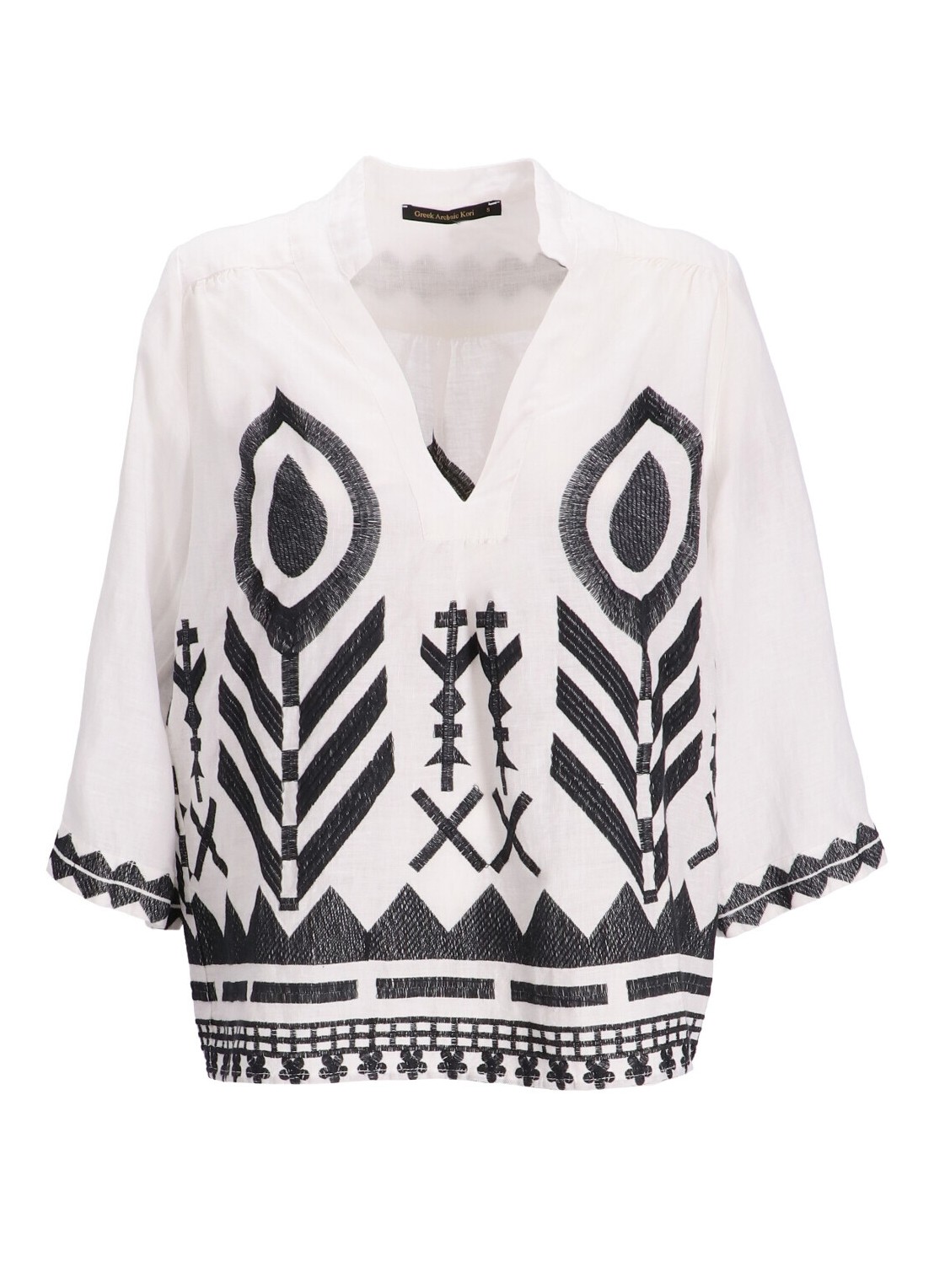 Blouse Feather 3/4 Sleeve