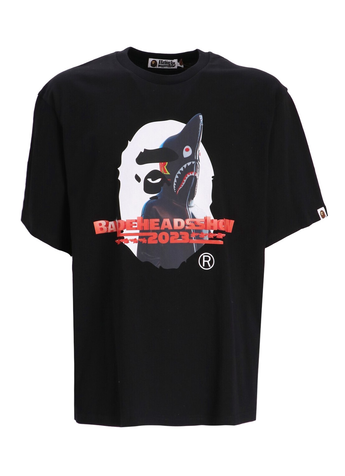 bape t shirt manbape head show souvenir relaxed tee 1j20109036 bkx Talla M