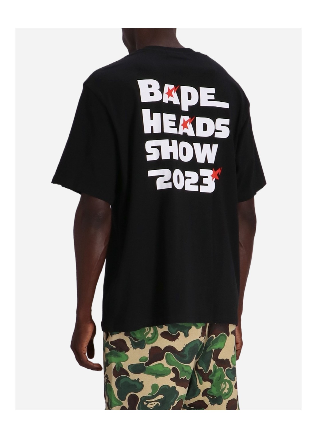 bape t-shirt manbape head show souvenir relaxed tee - 1j20109036 bkx Talla M