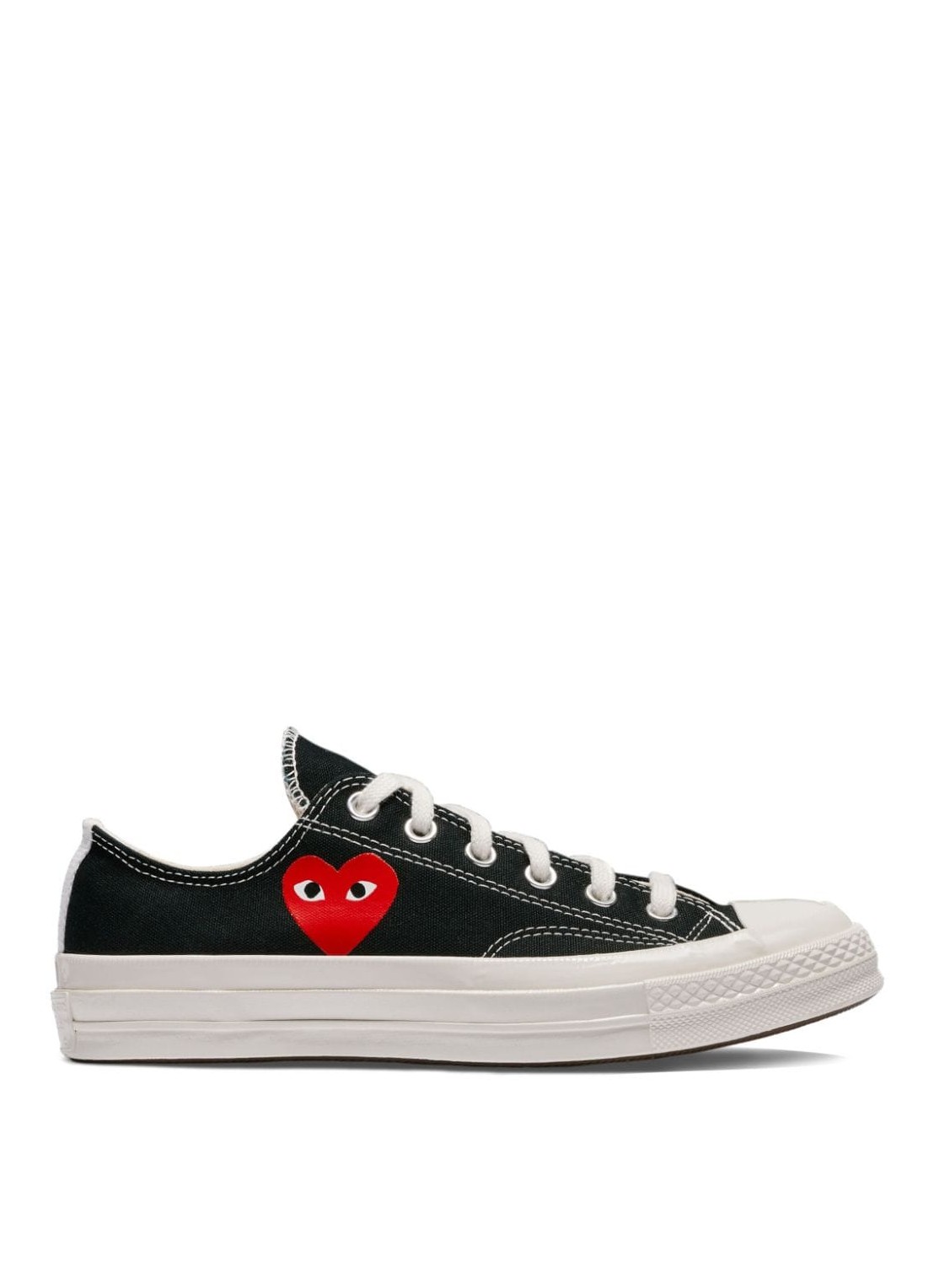 comme des garcons sneaker mujer converse small red heart low top azk128001 black Talla 35