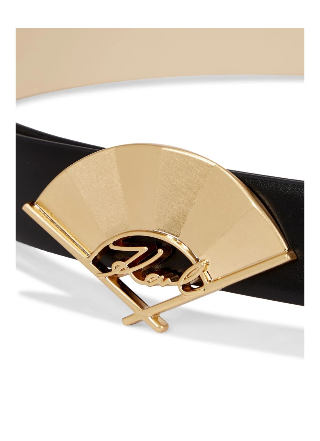 karl lagerfeld belt womank signature fan md belt 241w3104 a999 Talla 75