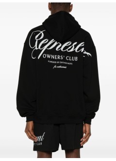 represent sweater manrepresent owners club script hoodie - ocm41200 black