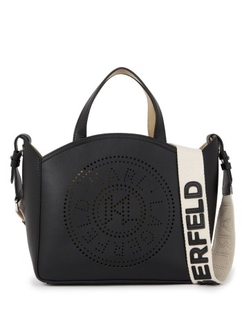 karl lagerfeld crossbody womank circle sm tote perforated - 241w3069 999