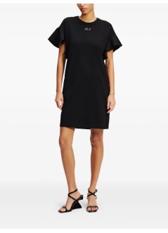 karl lagerfeld vestido mujer fabric mix t shirt dress - a2w13039 999