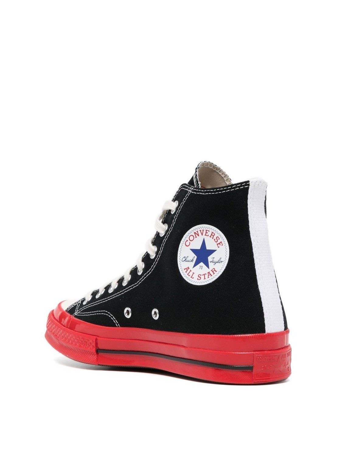 comme des garcons converse red sole high top - p1k124 black Talla 42