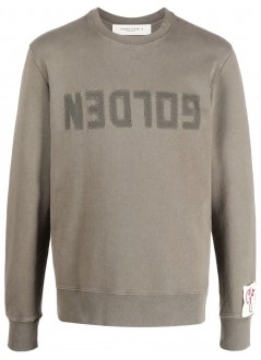 golden goose golden m's regular sweatshirt distressed cotton