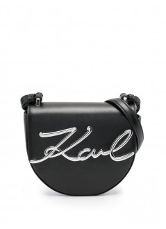 Karl Lagerfeld K/Signature Small Boucle Women's Saddle Bag